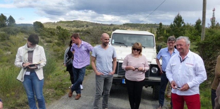 Sur le Terroir de la Livinière : des journalistes en balade